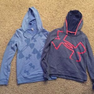 Under Armour lightweight hooded sweatshirts blue S